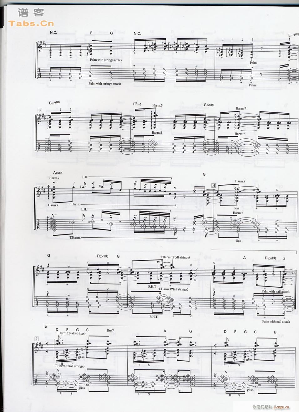 wing you are the hero(吉他谱)5