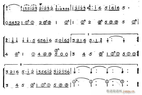 纺织姑娘2(手风琴谱)1