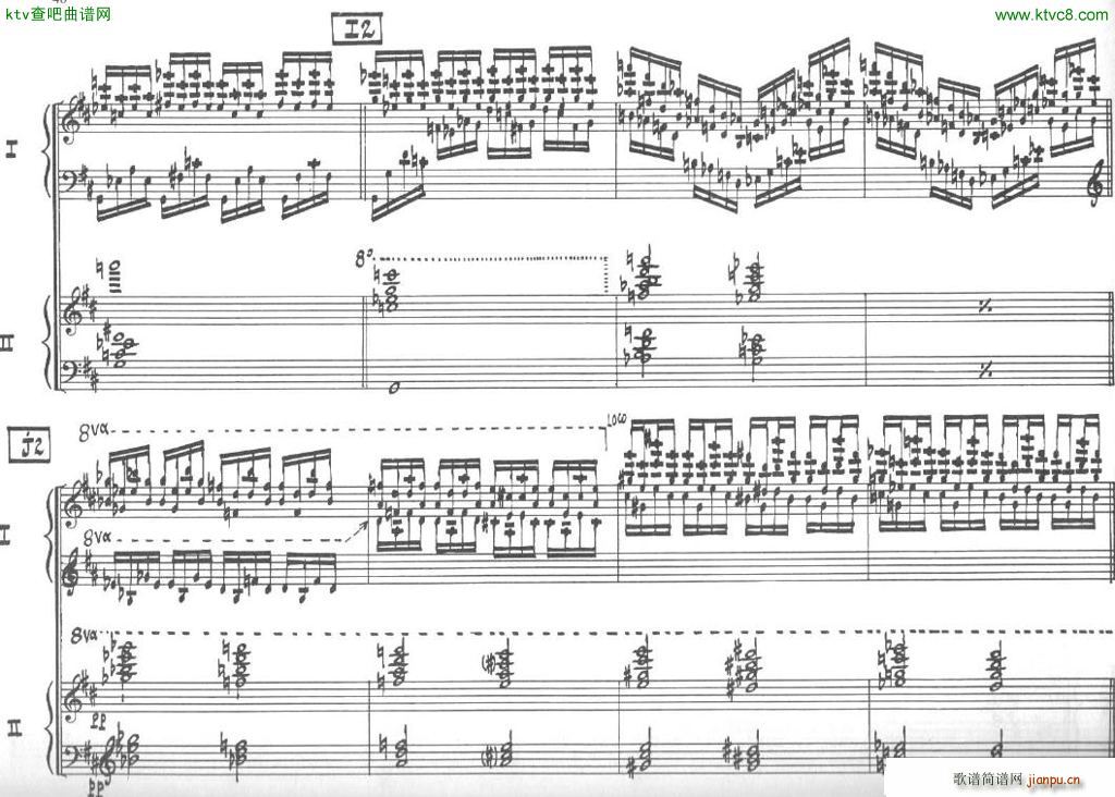 Bolling Sonata for Two Pianist no 2 Part2(钢琴谱)17