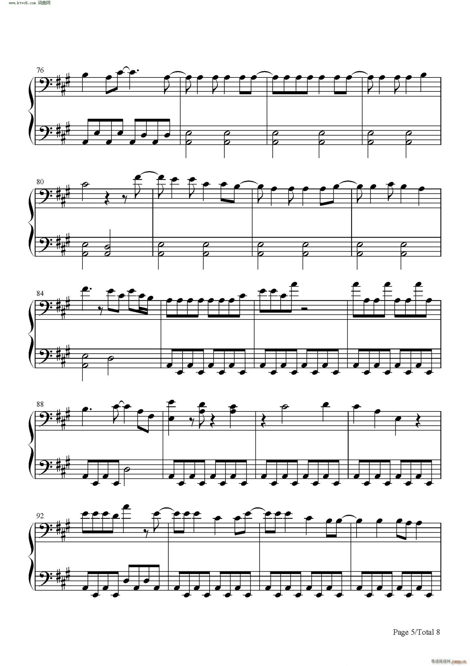 One Margarita(钢琴谱)5