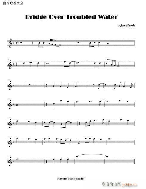 overtroubled?water(笛箫谱)1