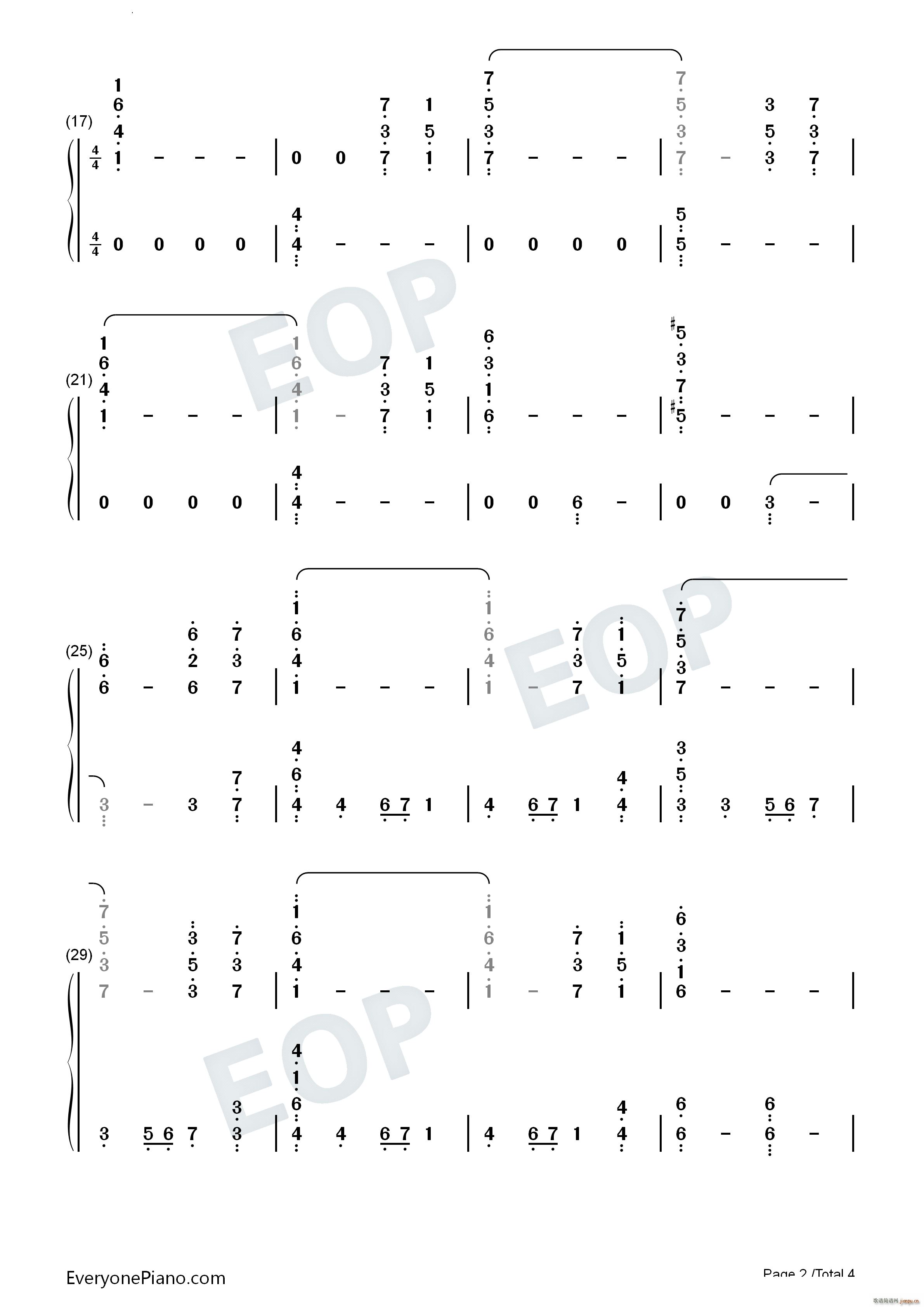 House Stark Medley 权力的游戏(钢琴谱)7