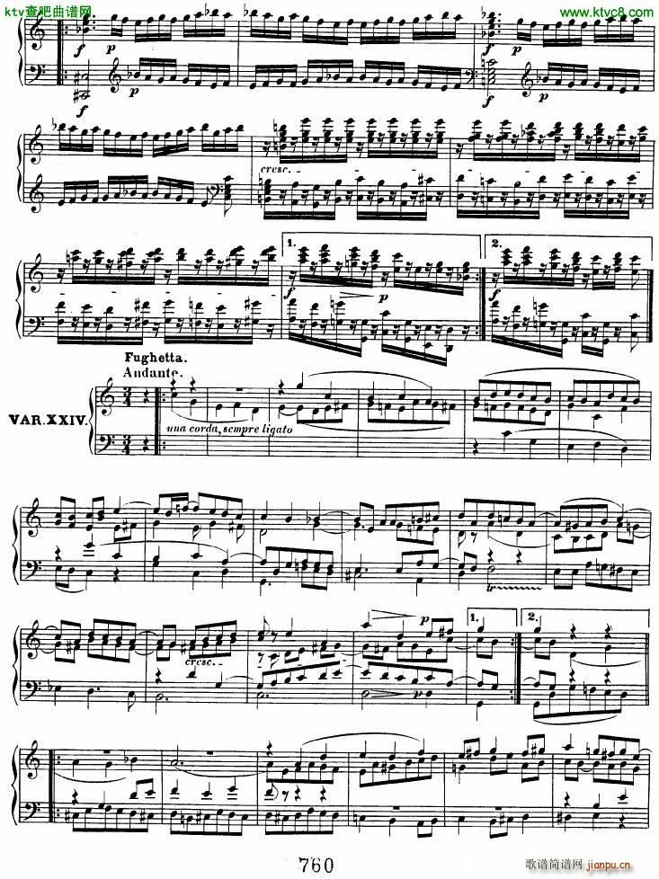 Beethoven op 120 Diabelli Variations(钢琴谱)20