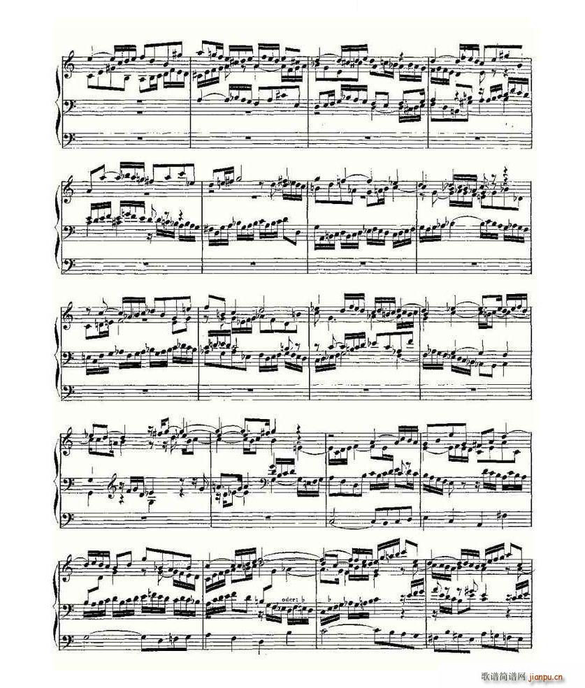 Prelude and Fugue in C Major BWV 547 管风琴谱(十字及以上)7