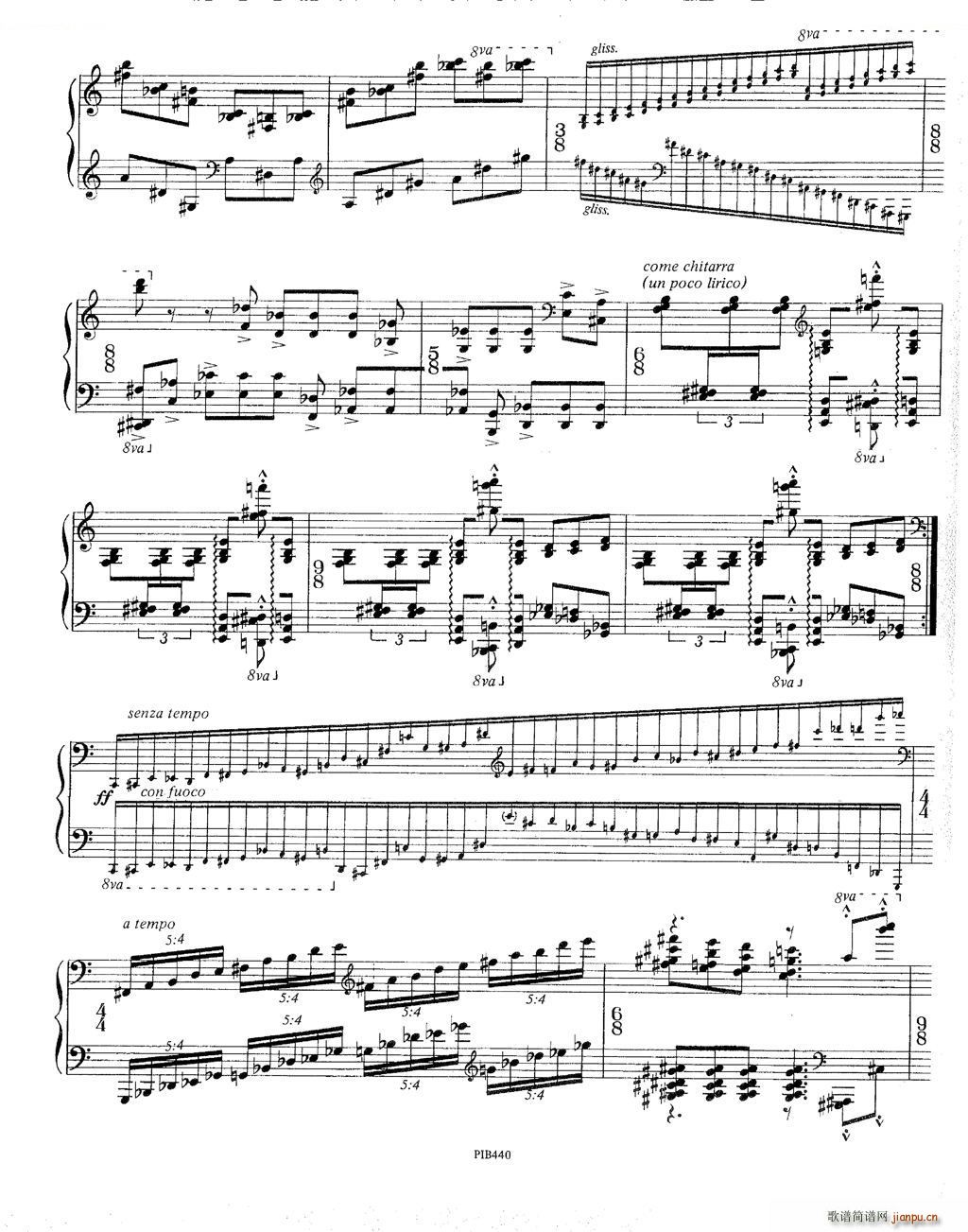 Ginastera Sonata No 3 Sonata No 3(十字及以上)6