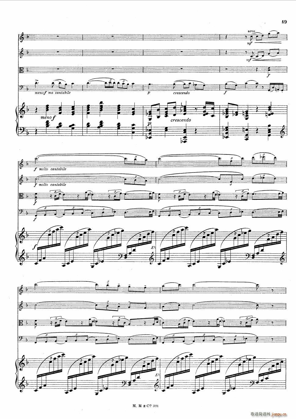 Bax Quintet for Harp and Strings(钢琴谱)19