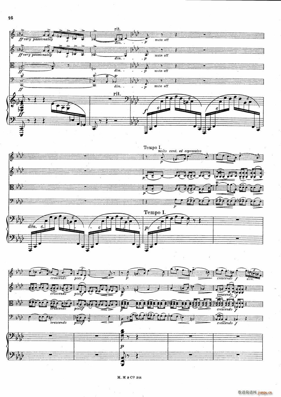 Bax Quintet for Harp and Strings(钢琴谱)16