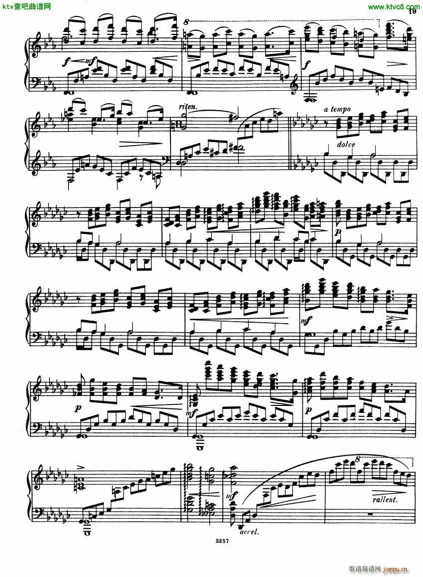 Glazunov Theme et Variations Op 72(钢琴谱)19