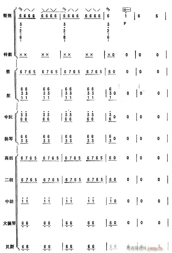 杜鹃啼血 琵琶协奏曲 40(总谱)1