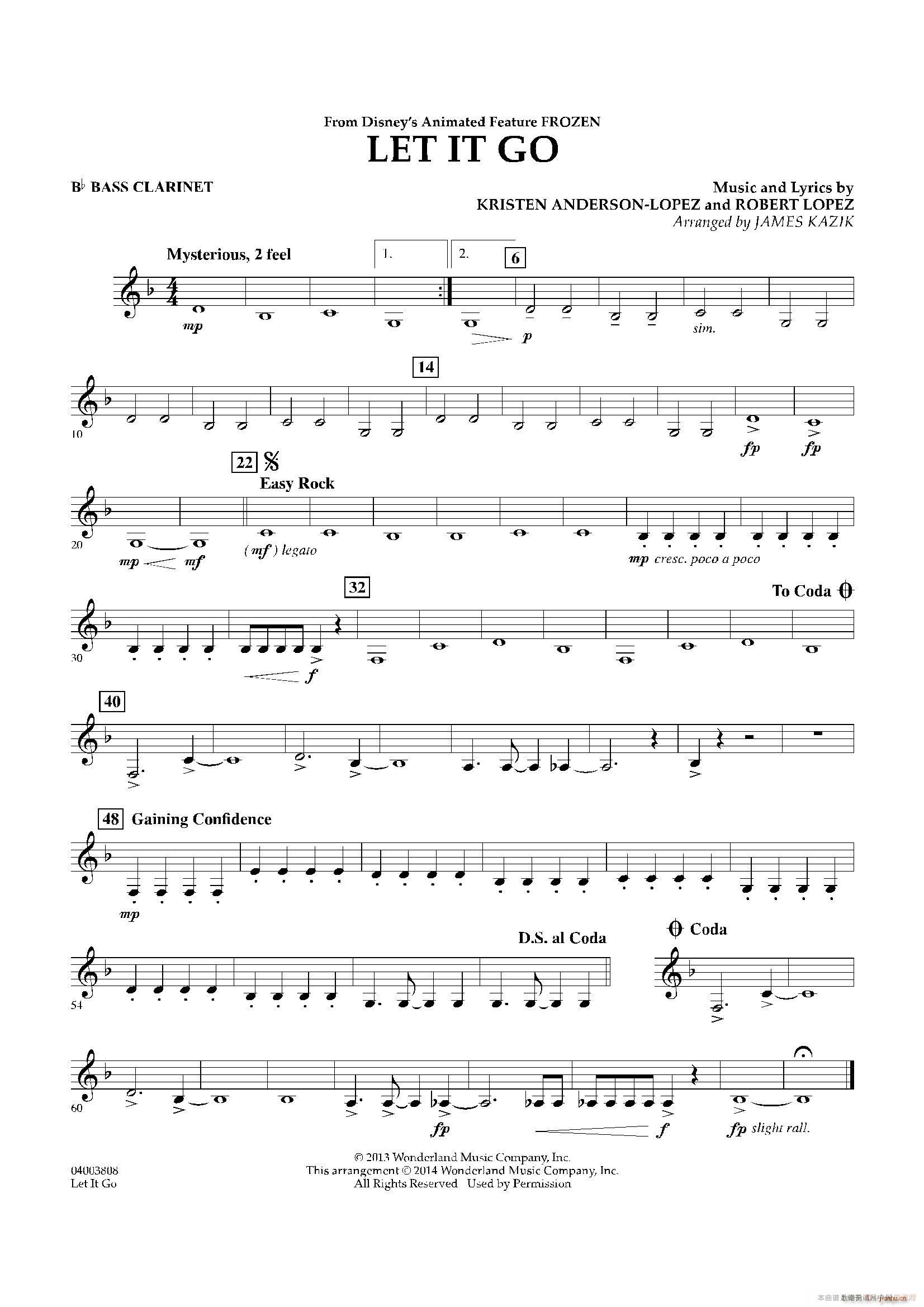 Let it go 冰雪奇缘 主题曲 交响管乐(十字及以上)8