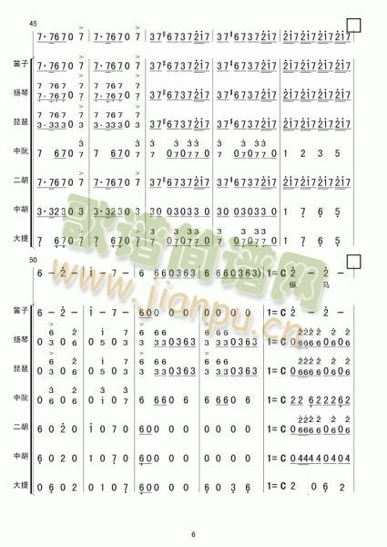 昭君出塞总谱(总谱)6