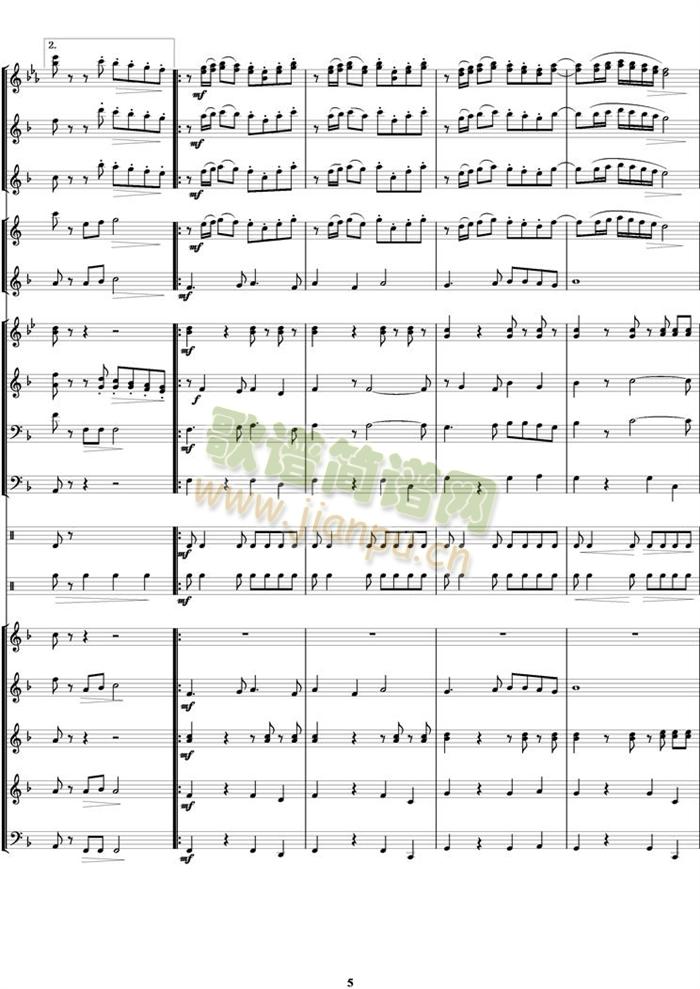 多来咪进行曲(总谱)5