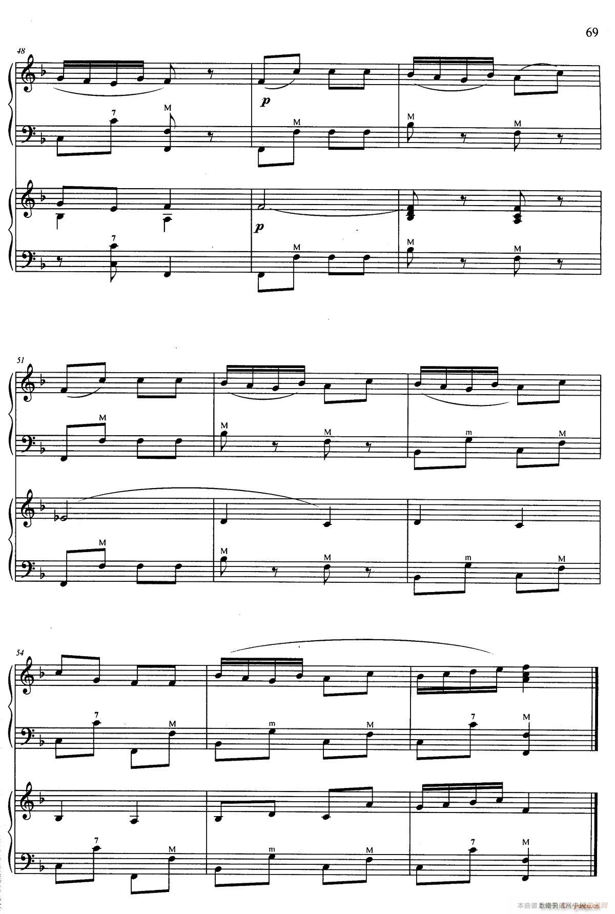 草地上的小鸭子 二重奏(手风琴谱)5