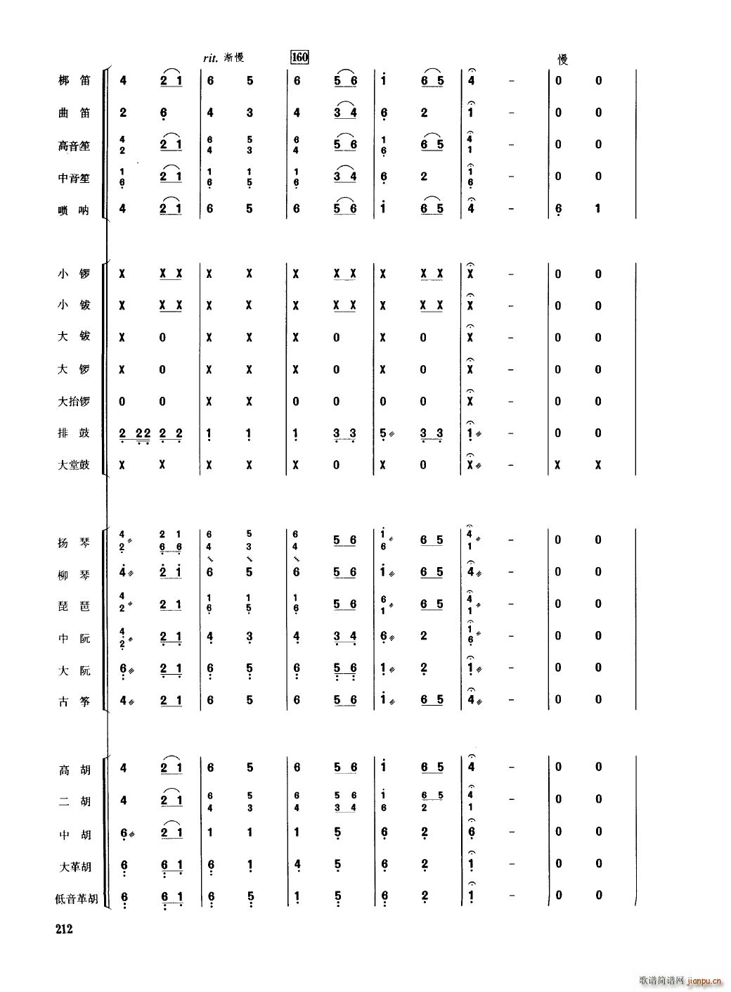 中国民族器乐合奏曲集 201 250(总谱)15