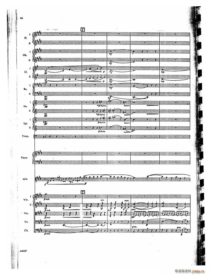 Barber op 14 Violin Concerto Score 二(钢琴谱)5