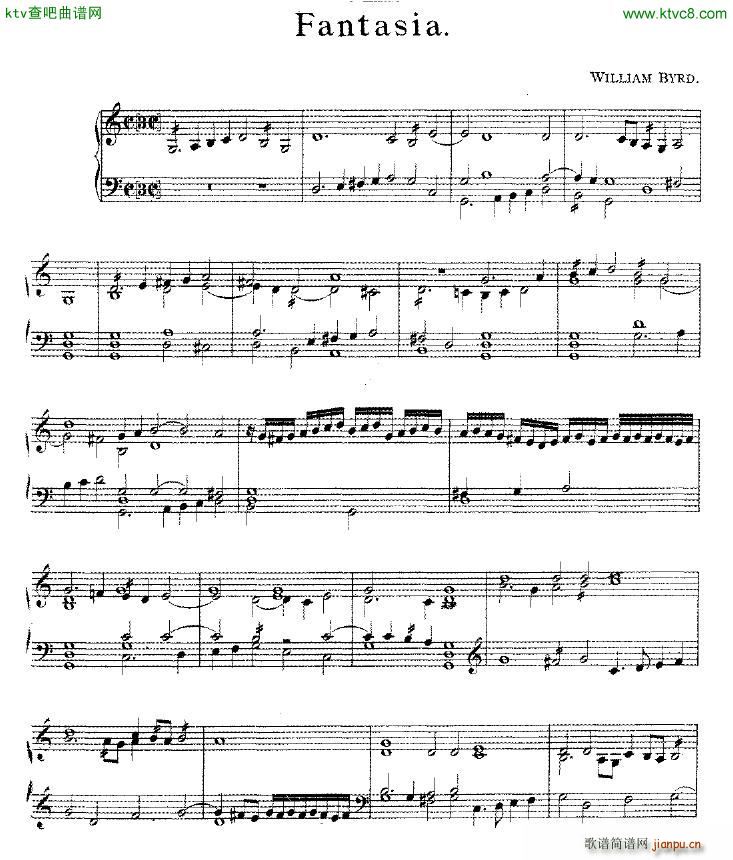 Byrd William Fantasia(钢琴谱)1
