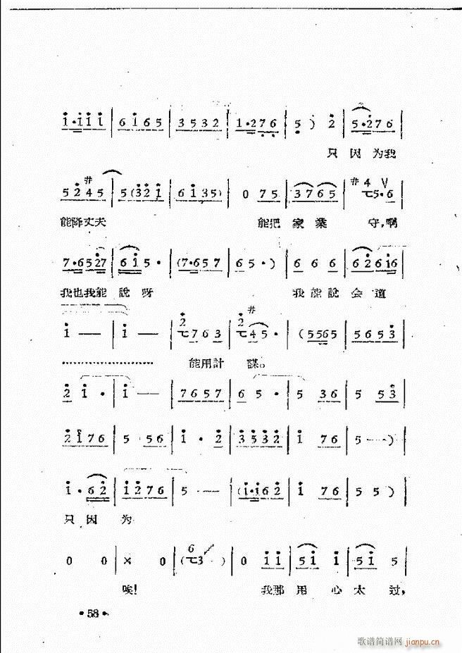 河南豫剧院现代戏唱腔选集 第三集(豫剧曲谱)60