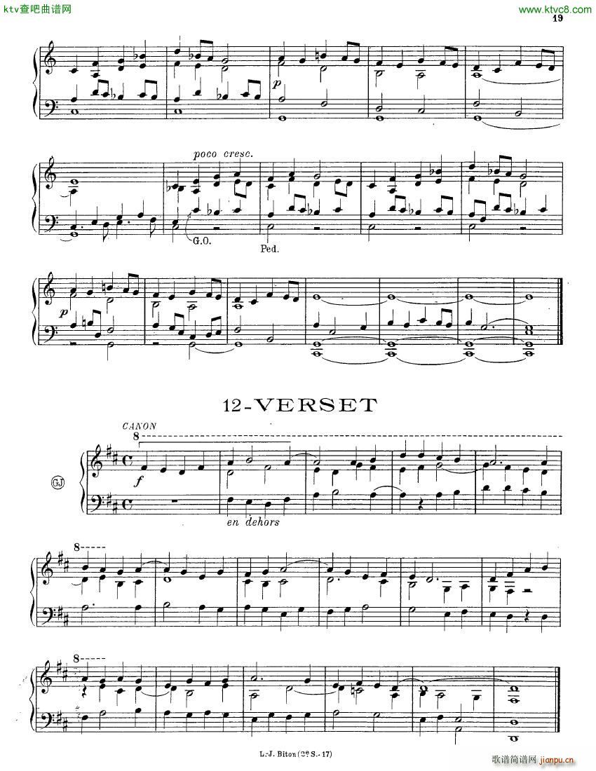 Alain Albert 15 Pieces organ(钢琴谱)19