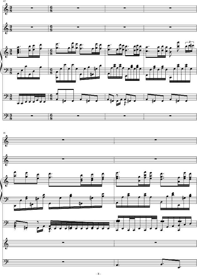爱丽丝狂想曲(钢琴谱)8