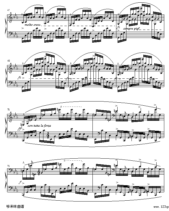 琶音练习曲-肖邦(钢琴谱)7