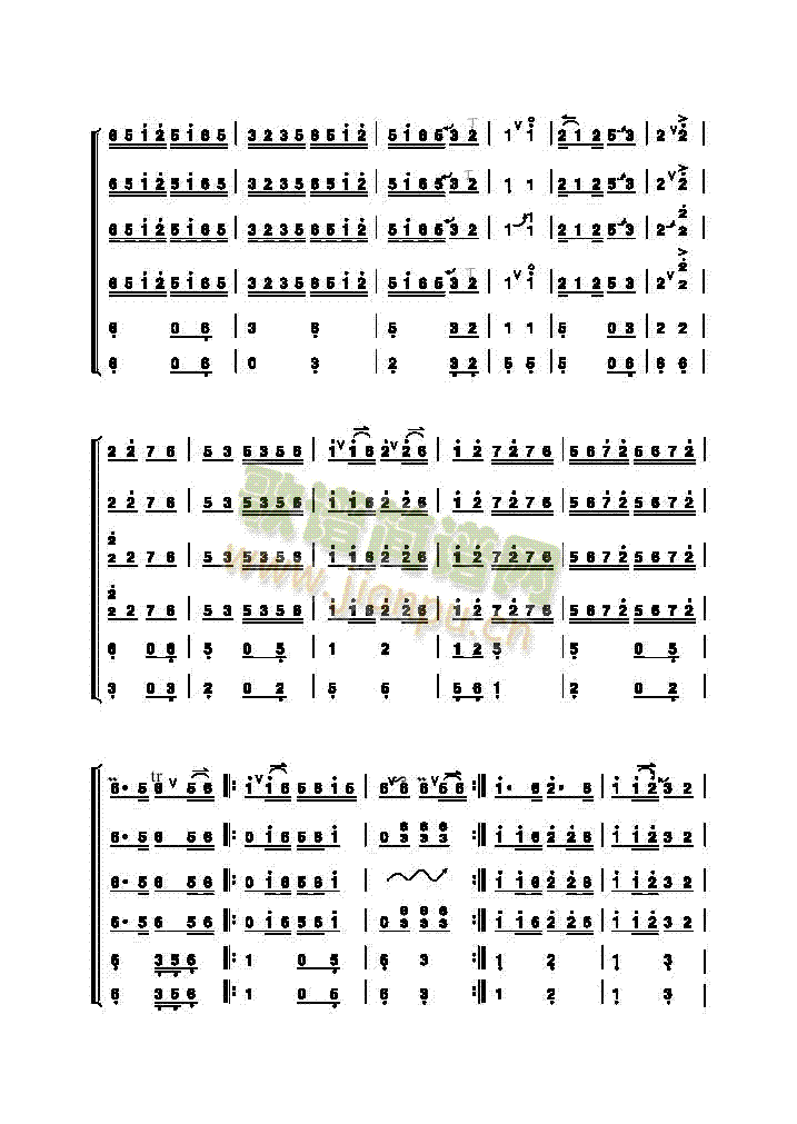 民乐类京胡(其他乐谱)3