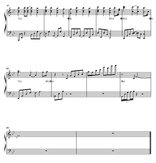 スカーレット-主题曲(钢琴谱)5