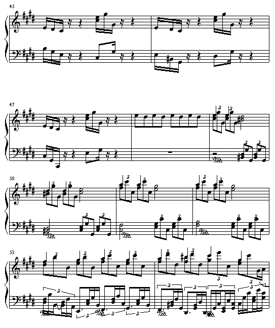 Etude(钢琴谱)5