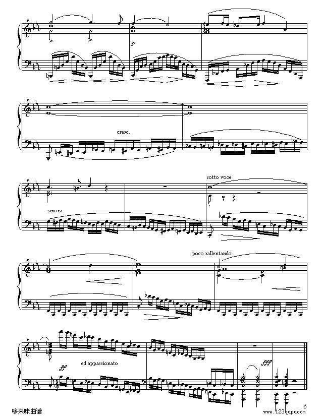 革命练习曲-肖邦(钢琴谱)6