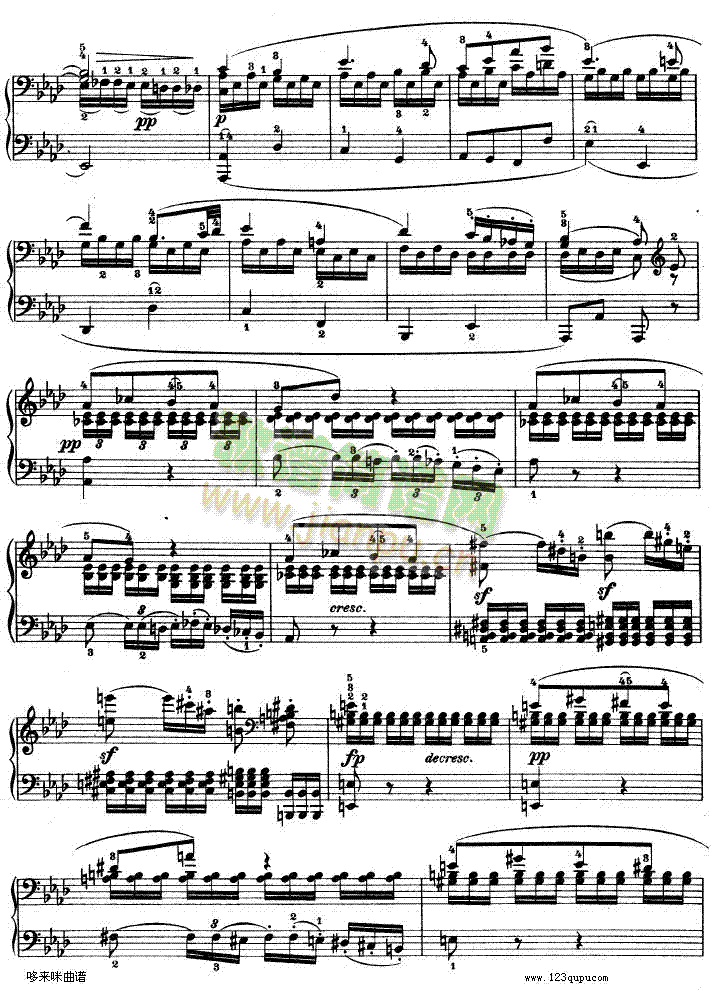 C小调第八琴奏鸣曲Op—13-贝多芬(钢琴谱)10