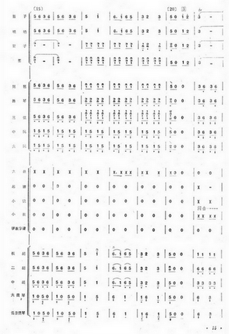 丰收凯歌(四字歌谱)3