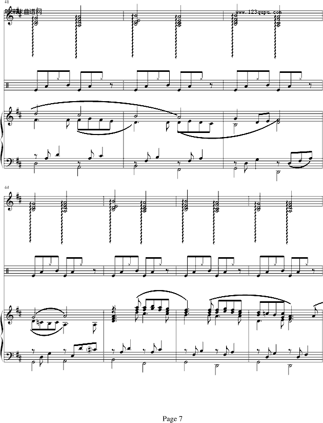 D大调卡农-钢琴华丽版-帕赫贝尔-Pachelbel(钢琴谱)7