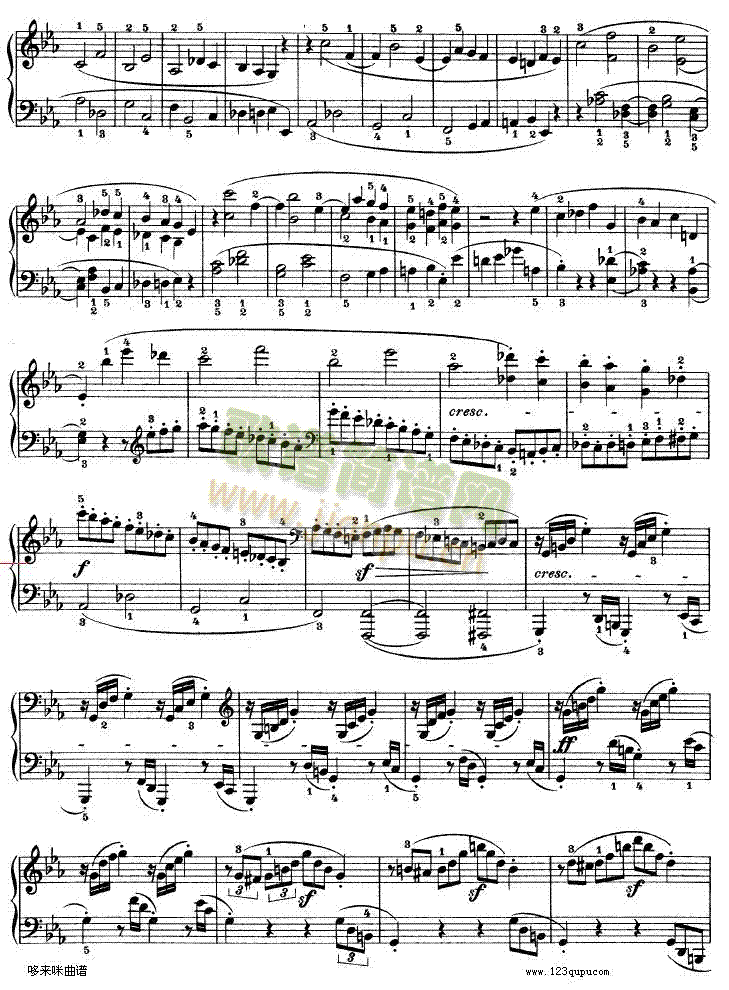 C小调第八琴奏鸣曲Op—13-贝多芬(钢琴谱)15
