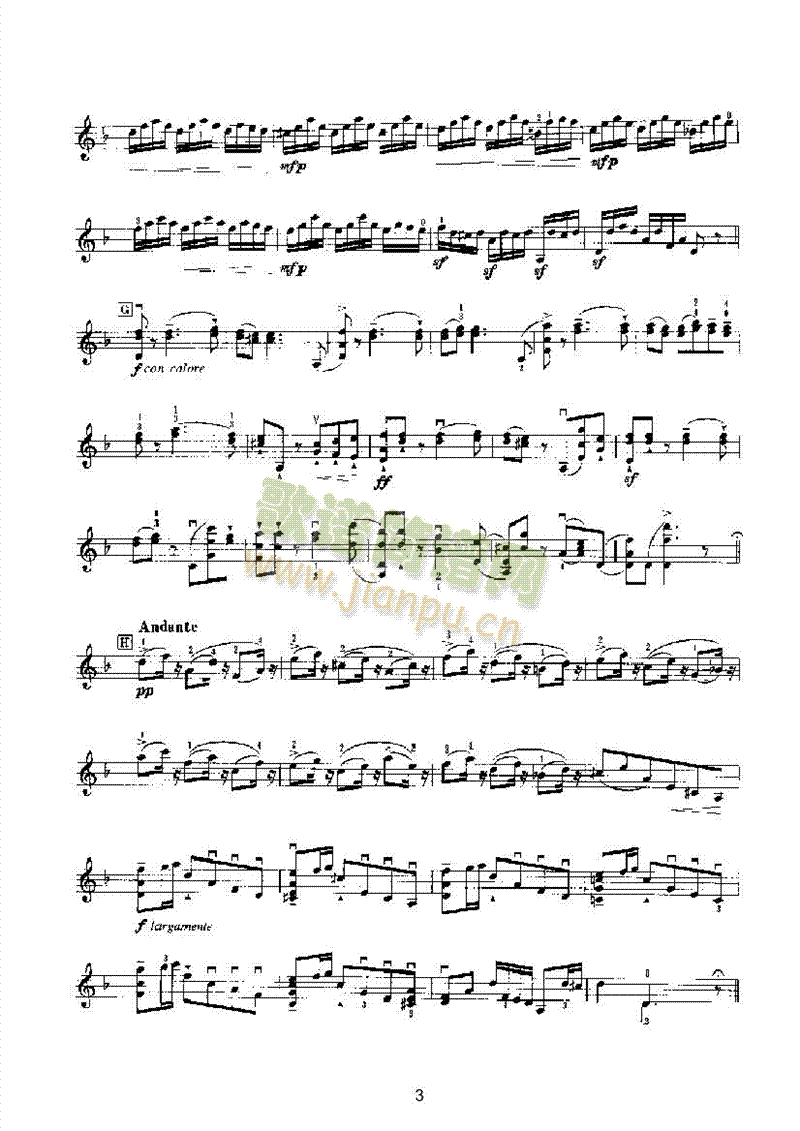 福利亚变奏曲弦乐类小提琴(其他乐谱)3