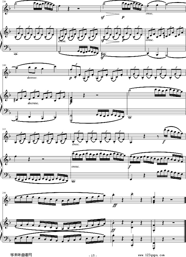 春天奏鸣曲-贝多芬(钢琴谱)15
