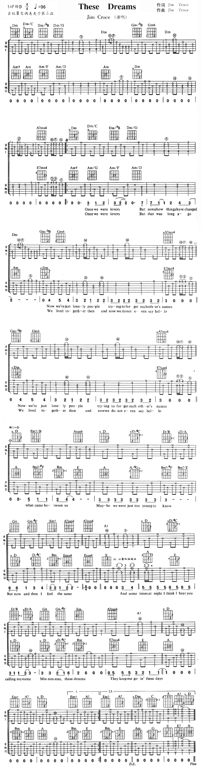 TheseDreams(吉他谱)1