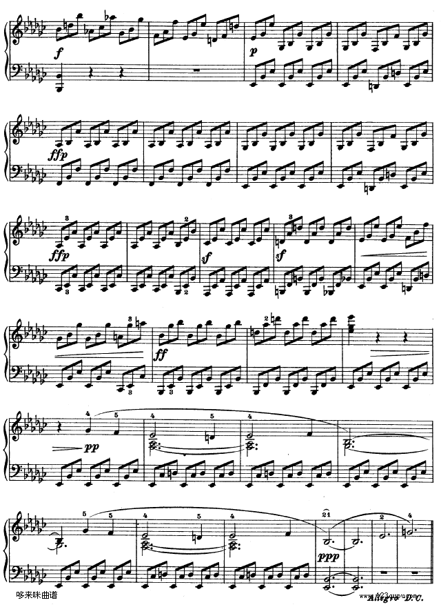 降E大调第四钢琴奏鸣曲-Op.7-贝多芬(钢琴谱)17