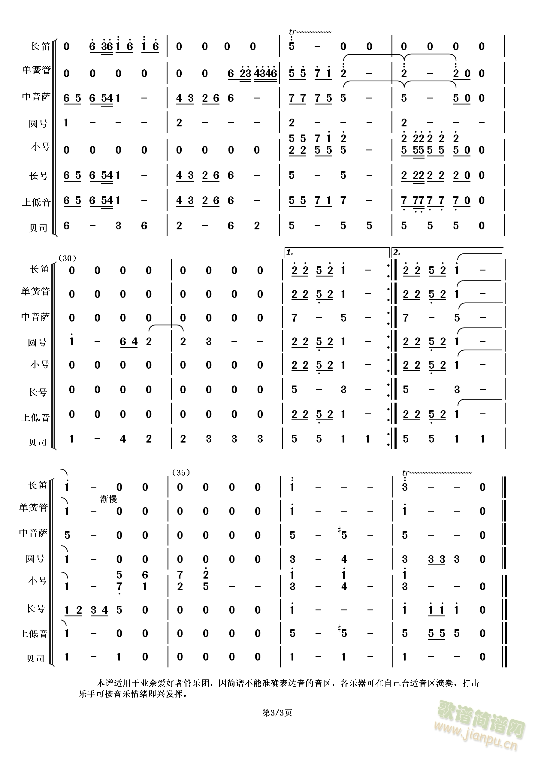 把一切献给党(总谱)3