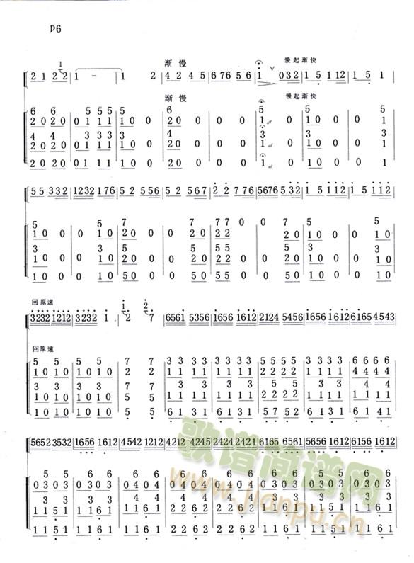 节日欢歌笛子独奏(笛箫谱)3